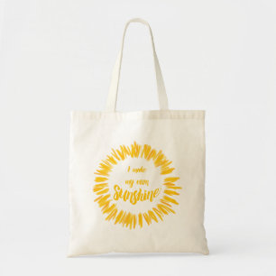 Bolsa Tote Amarelo eu faço meu próprio gráfico da luz do sol
