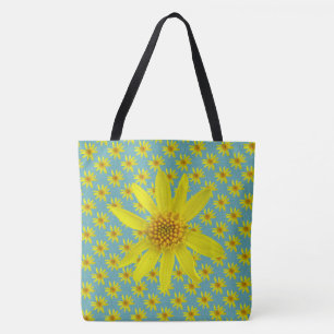 Bolsa Tote Amarelo floral botânico doce em alguma cor