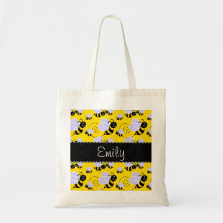 Bolsa Tote Amarelo & preto Bumble a abelha
