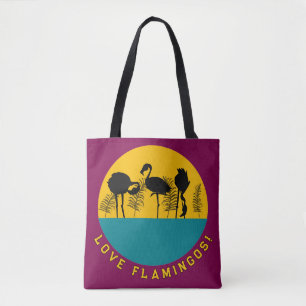 Bolsa Tote Ame flamingos!