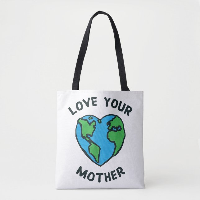 Bolsa Tote Ame o Coração da Mãe Terra (Frente)