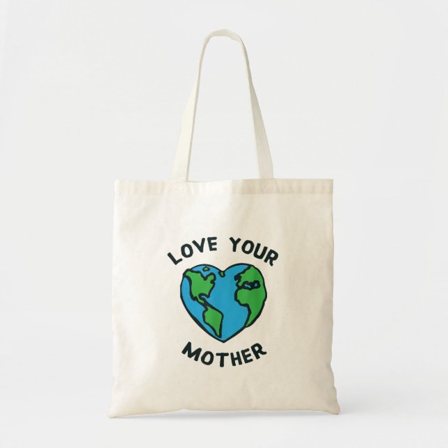 Bolsa Tote Ame o Coração da Mãe Terra (Frente)