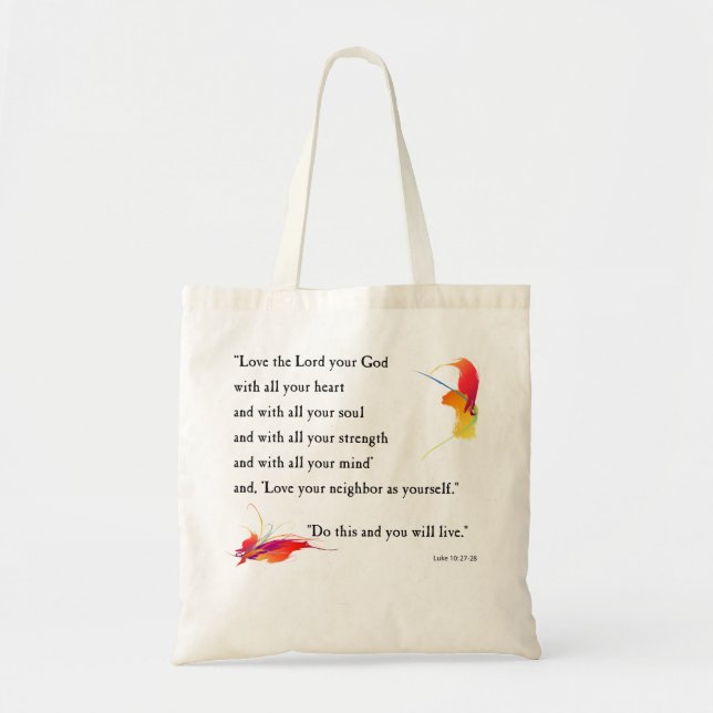 Bolsa Tote Ame o Senhor seu Deus (Frente)