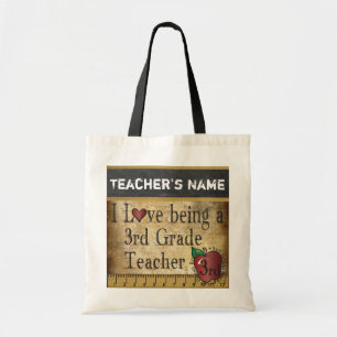Bolsa Tote Ame ser um ó nome do professor DIY da categoria