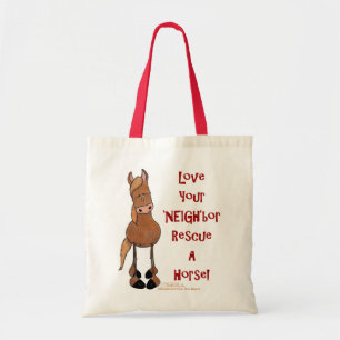 Bolsa Tote Ame seu resgate de cavalos NEIGHbor
