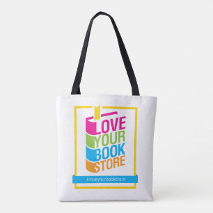 Bolsa Tote Ame sua sacola do branco da livraria