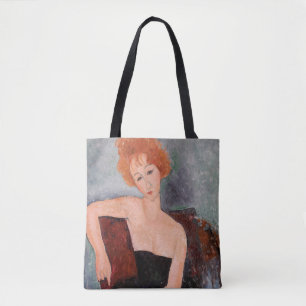 Bolsa Tote Amedeo Modigliani - Vestido da Noite Ruiva