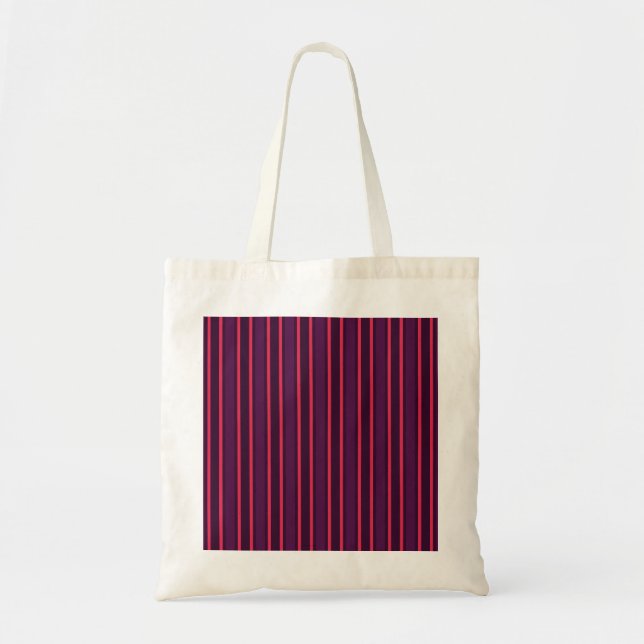 Bolsa Tote Ameixas e faixas vermelhas de doces (Frente)