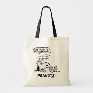 Bolsa Tote Amendoins A vida é Cheio de Rude Awakenings