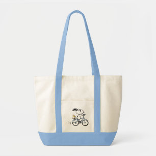 Bolsa Tote Amendoins Bicicleta Snoopy & Woodstock