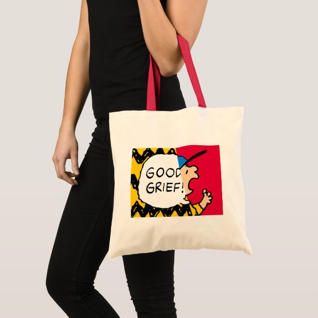 Bolsa Tote Amendoins | Charlie Brown Boa Sorte Metade (Frente (produto))
