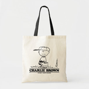 Bolsa Tote Amendoins Charlie Brown Jogando Bola
