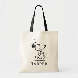 Bolsa Tote Amendoins   Dança Feliz do Snoopy