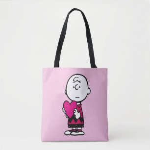 Bolsa Tote Amendoins   DIA DE OS NAMORADOS   Heart Charlie Br