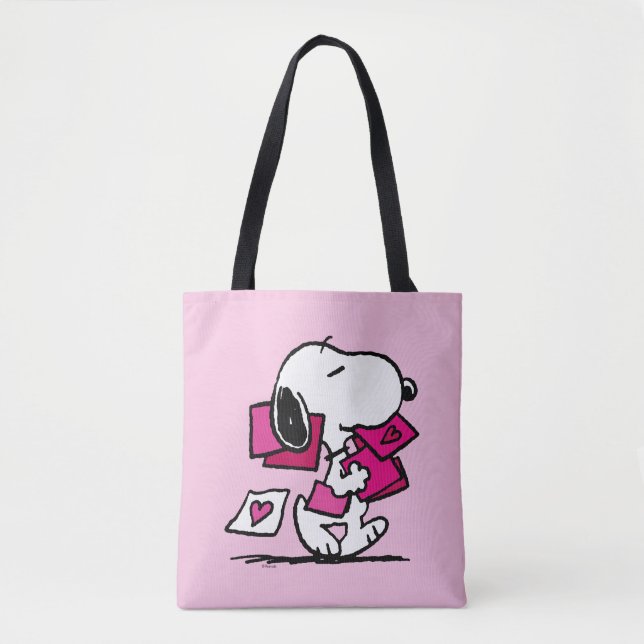 Bolsa Tote Amendoins | DIA DE OS NAMORADOS | Snoopy Com Dias  (Frente)