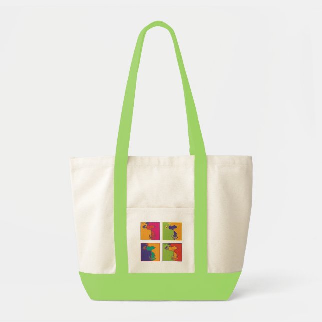 Bolsa Tote Amendoins | Esnoopia de Pop de Arte Moderna (Frente)