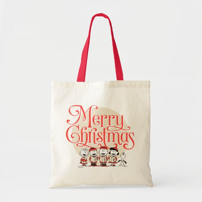 Bolsa Tote Amendoins | Feliz Natal Coro (Frente)