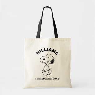 Bolsa Tote Amendoins Férias Familiares Snoopy