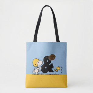 Bolsa Tote Amendoins   Futebol Snoopy & Woodstock