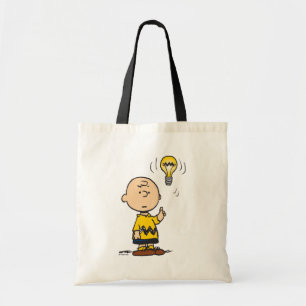 Bolsa Tote Amendoins Ideia da lâmpada de Charlie Brown