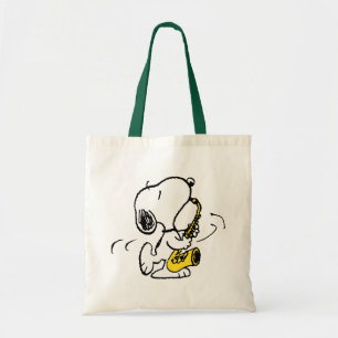Bolsa Tote Amendoins   Jogador Esnoopy Saxofone