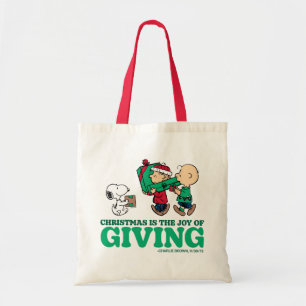 Bolsa Tote Amendoins O Natal é a Alegria de Dar