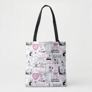 Bolsa Tote Amendoins   Padrão de amor do coração do Namorados