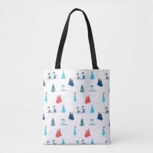 Bolsa Tote Amendoins Pele de inverno o padrão das manchas