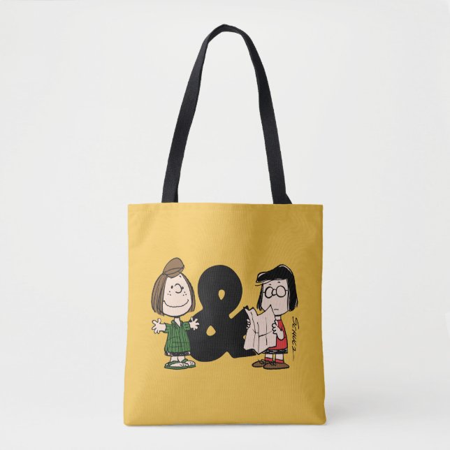 Bolsa Tote Amendoins | Peppermint Patty & Marcie (Frente)