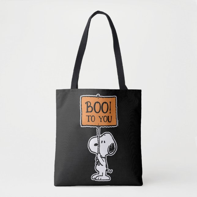 Bolsa Tote Amendoins | Snoopy Boo! (Frente)