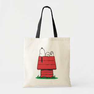 Bolsa Tote Amendoins   Snoopy Cochilando