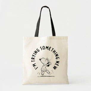 Bolsa Tote Amendoins   Snoopy Tentando Algo Novo