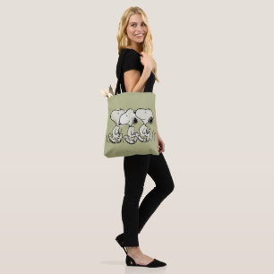 Bolsa Tote Amendoins Snoopy Walking Alto