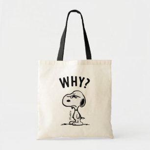 Bolsa Tote Amendoins Snoopy Wonders Why?