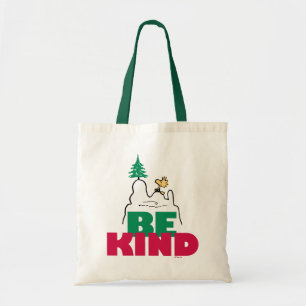 Bolsa Tote Amendoins Snoopy & Woodstock Be Kind