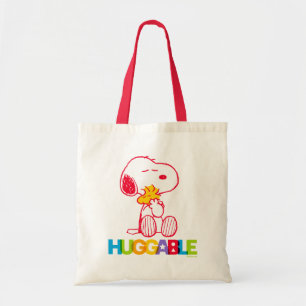 Bolsa Tote Amendoins Snoopy & Woodstock Huggable