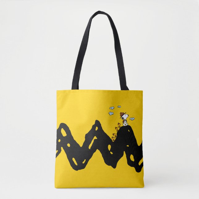 Bolsa Tote Amendoins | Snoopy & Woodstock Scout Troop Hike (Frente)