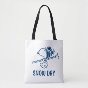 Bolsa Tote Amendoins   Tripa de Esqui de Snoopy