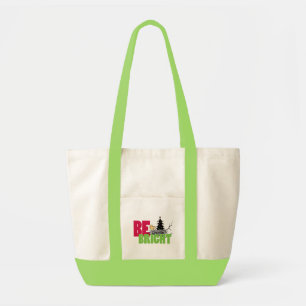 Bolsa Tote Amendoins Woodock Christmas Be Bright