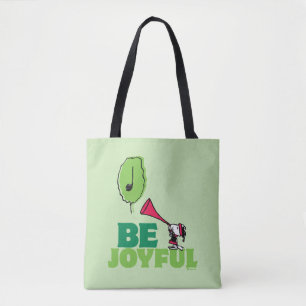 Bolsa Tote Amendoins Woodstock Be Joyful