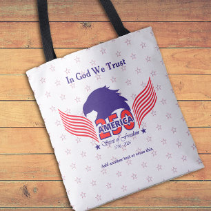 Bolsa Tote América 250º- Espírito de Liberdade-Branco-Editar