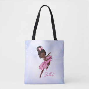 Bolsa Tote América Africana Ballerina Purple Balé Dança