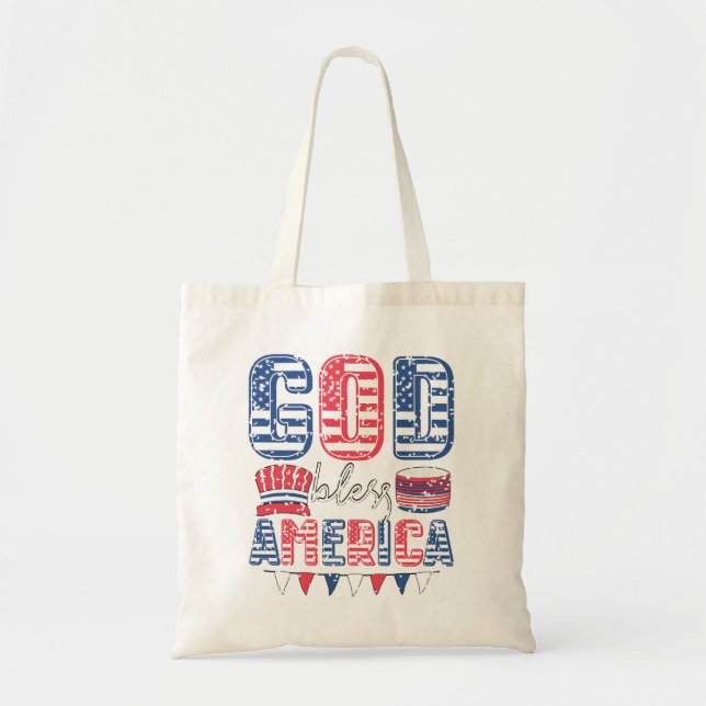 Bolsa Tote América deus abençoe (Frente)