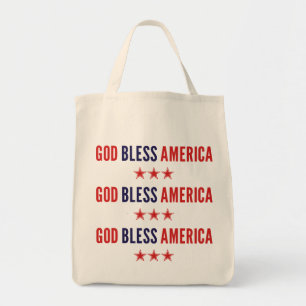 Bolsa Tote América Deus abençoe