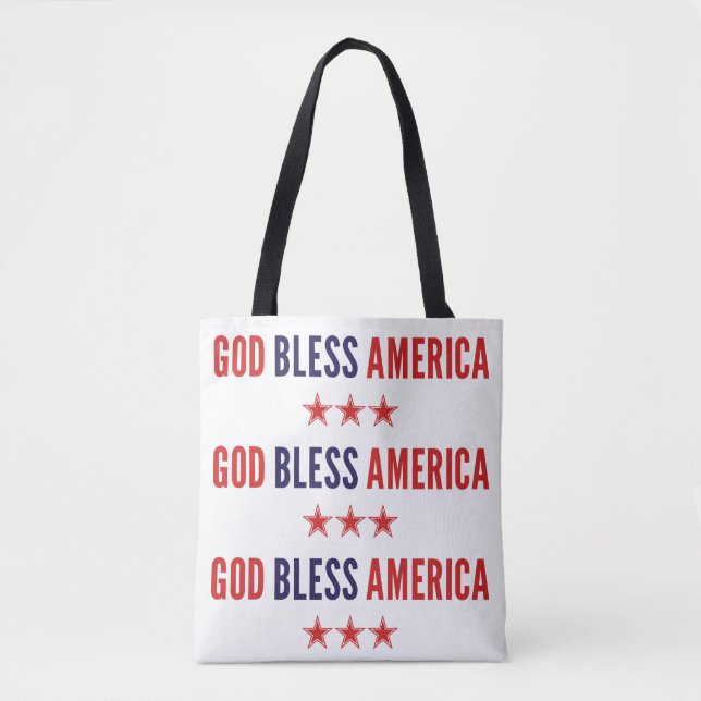 Bolsa Tote América deus abençoe (Frente)