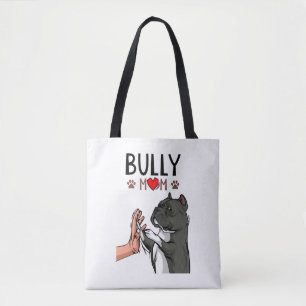 Bolsa Tote American Bully Mamãe Bonita Cachorro Mamãe Engraça