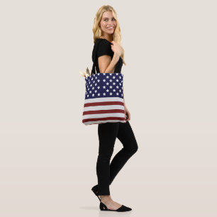 Bolsa Tote American Flag American USA Pattern