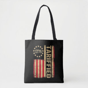 Bolsa Tote American Flag USA 1776 American Tarrifs