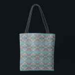 Bolsa Tote American Southwestern Patterned Art And Colors<br><div class="desc">Tote Bag all over print shoulder style fashion statement stylish storage accessory printed with a American Southwestern Patterned Art And Colors graphic design illustration by TheFabricSeal at Zazzle #ZazzleMade https://www.zazzle.com/store/thefabricseal This American Indian Tribal Geometric Art Style drawing image is a beautiful mirrored repeated alternating half brick step pattern design with...</div>