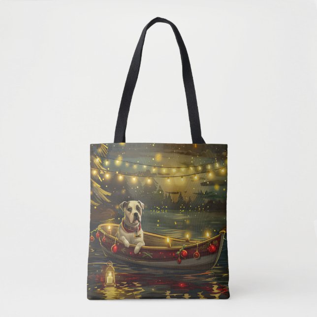 Bolsa Tote American Staffordshire Natal Festivo Voyage (Frente)